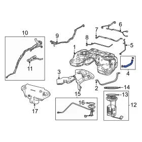 68498495ad Jeep Oe For Grand Cherokee L 2021-2024 Fuel Filler Hose