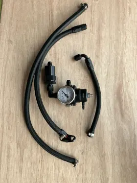 6an-fuel-regulator-blk K-motor 6an Fuel Pressure Regulator Kit - With Return Universal And Adjustable