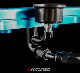 Kr-fit-g06 K-tuned Premium Quality Center Mount Fuel Rail Fitting Gauge And 6 An Ports