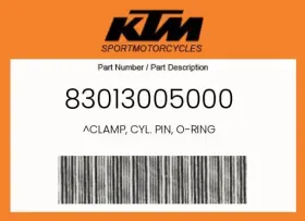 83013005000 Ktm Genuine Clamp Cyl. Pin O-ring -