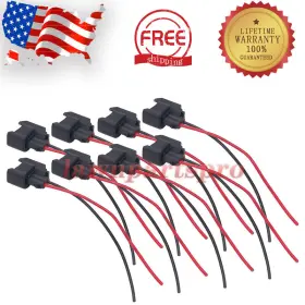 Lawnpartspro 656003326625 8x Fuel Injector Connector Pigtail Wire For Dodge Ls2 Ls3 Gm Ford Ev6 Ev1