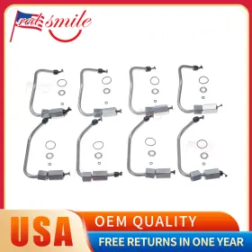 Lcyxh 768799986935 New 8x Fuel Injector Line Set For 11-19 Ford Powerstroke 6.7l F250 F350 Us
