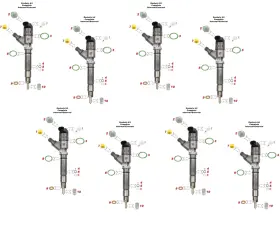 S0146 Lrnj Motorworks Motorworks#s0146 Gmc Silverado Sierra 2500hd 3500 6.6l 2004-2005 Fuel Injectors Repair O-ring Kit