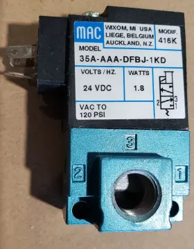 35a-aaa-dfbj-1kd Mac Pjd8718156 Solenoid Valve 24vdc 1.8 Watts