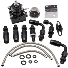 2svr8d Maxpeedingrods Turbo Manual Boost Controller System Kit With Electronic Sensor Vacuum Line Set