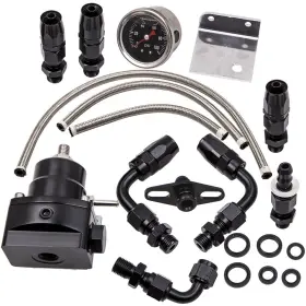 7abdnw Maxpeedingrods High Quality T6061 Aluminum -6an 0-100 Psi 6an Adjust Fuel Pressure Regulator