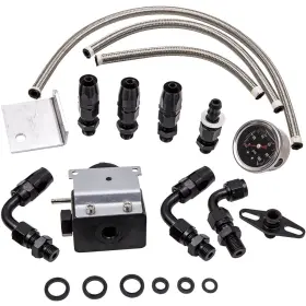 Hy1w7a Maxpeedingrods Turbo Boost Controller Kit Electronic Sensor T-fitting 0-30psi Adjustable Mount