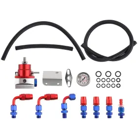 Maxpeedingrods R43j2k Universal Adjustable Fuel Pressure Regulator Kit 100psi Gauge An 6 Fitting New