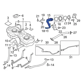 Db4j42231b Mazda Oe For Cx-3 2016-2021 Fuel Filler Hose