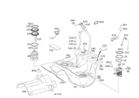 221-476-01-84 Mercedes-benz Genuine Damping Strip