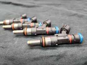 1465a174 Mitsubishi 08-15 Lancer Evolution Evo X Ralliart Stock Fuel Injectors Set Oem