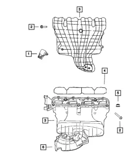 04884871ab Mopar Genuine Throttle Body Support Bracket 4884871ab