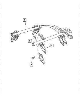 05096292ab Mopar Genuine Fuel Rail 5096292ab