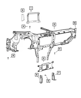 06505443aa Mopar Genuine Hex Head Screw 6505443aa