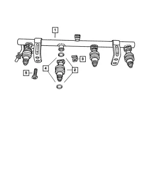 5014312ac Mopar Genuine Fuel Rail