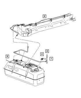 52059585ad Mopar Genuine Control Valve To Canister Tube
