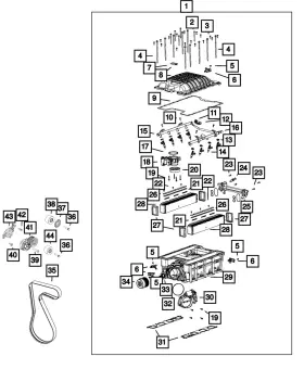 53010864ad Mopar Genuine Fuel Rail