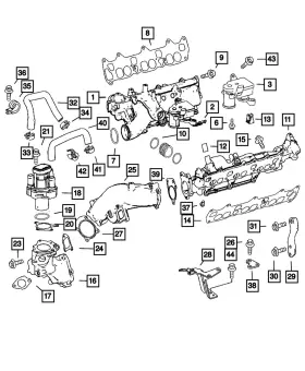 68001951aa Mopar Genuine Swirl Actuator Clip