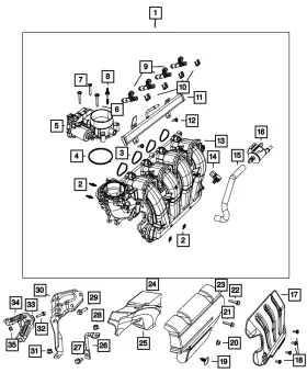 68184726aa Mopar Genuine Internal Torx Bolt Mounting