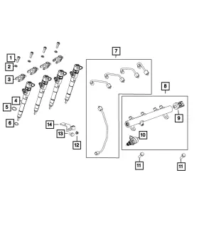 68226984aa Mopar Genuine Injector Clamp
