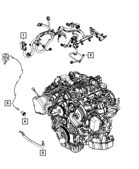 68231006ab Mopar Genuine Injector Wiring