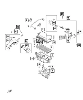 68313829aa Mopar Genuine Isolator Bushing