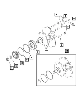 68447591aa Mopar Genuine Injection Pump Gear