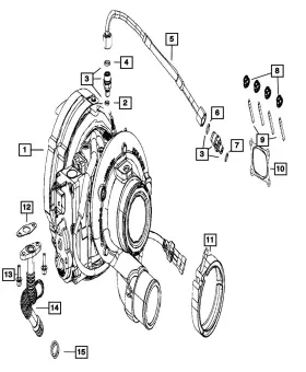 68450996aa Mopar Genuine Clamp