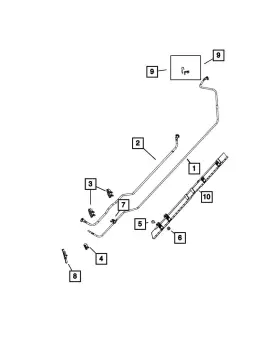 68610964aa Mopar Fuel Supply Tube