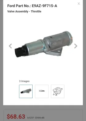 Cx-1823 Motorcraft Idle Air Control Valve
