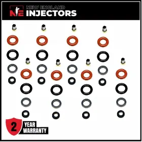 Al3e-f7a New England Injectors Fuel Injector Rebuild Kit Denso Fits Ford 6.2l V8 2011-2015