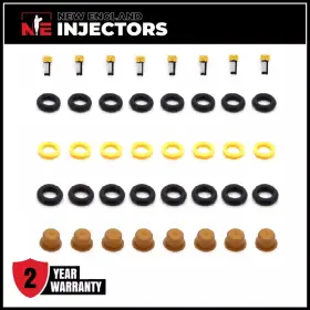 E59e-a2b New England Injectors E59ea2b Fuel Injector Rebuild Kit Denso Ford 2.3l V8 1993-1985