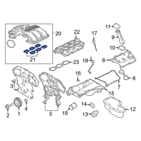 140329bt0a Nissan Oe For Frontier 20-26 Upper Fuel Injection Plenum Gasket