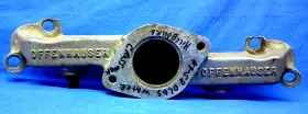 303-o-8 Offenhauser Vintage Water Cross Over Oldsmobile 303 324 Hilborn Injection Intake