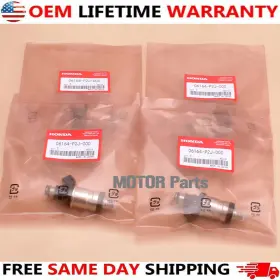 06164-p2j-000 Original Oem 4x New Fuel Injectors Civic 1.6l Integra 1.8l Crv 2.0l Cl 2.3l