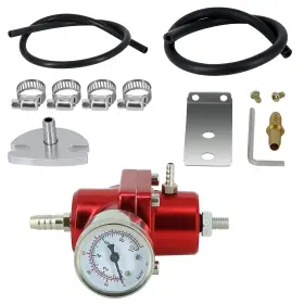 Fpr-1004 Plobeda Efi Fuel Pressure Regulator Kit With Bypass Return 0-140psi Gauge An