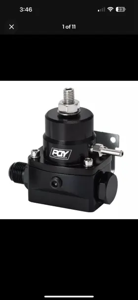 Da-7855bk Pqy Adjustable An6 Efi Fuel Pressure Regulator Kit With Oil Gauge 0-160 Psi Universal