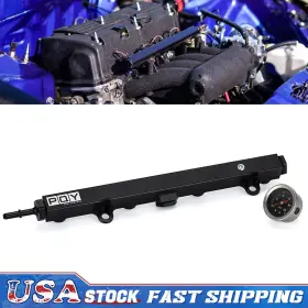 Frf01-qy Pqy For Honda K Series K20k24 Rsx Civic Engine High Flow Fuel Rail With 1/8npt Gauge