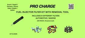 10525 Procharge Fuel Injector Filter Kit / With Removal Tool 9 Part Numbers 25 Pieces Each