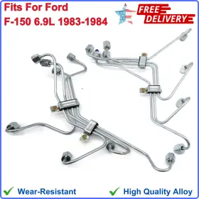78110818 Qhhr Fuel Injection Lines For Ford F150 F250 F350 6.9l Idi Diesel 1983-1994 F-series