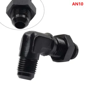 An10 Raimukurijinusa 550748877858 Union Bulkhead Adapter Fitting 10an Male To Flare 90 Degree With Nut