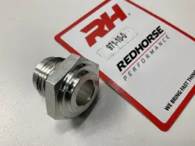 971-10-0 Redhorse Male -10 An Weld On Aluminum Adapter Unanodized