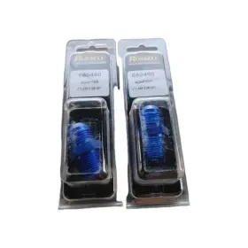 660480 Russell -8an Flare To 3/8 Inch Npt Pipe Straight Adapter Blue Pair 2