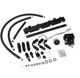 Frg008-all Senta Black Btd011 K Series Tucked Swap Fuel Line System Kit K20 K24 Dc2 Eg Ek For Integra