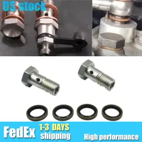 Lsot00187 Silverautopart For Ford Powerstroke 6.0l 6.4l Diesel Fuel Pump Pressure Banjo Bolt Washer Kit