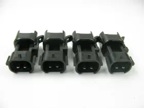 Ev6-denso-4 Spark 4 Us Car Ev6 Female To Denso Male Fuel Injector Adapter Connector Adapters