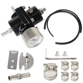 Cg-331206-138 Speed-autoparts-usa Universal Adjustable Fuel Pressure Regulator Kit With 0-140psi Gage And Hose Black