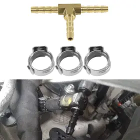 Tkqp610 Tk-auto Fuel Injector Return Line Tee Inch T Fitting Brass For Ford 6.7l Powerstroke 11-2020
