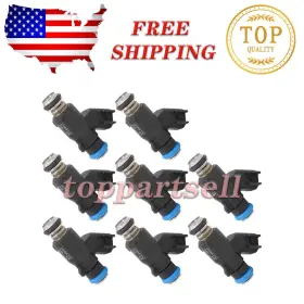 12613412 Toppartsell 679671221191 8x Fuel Injectors 217-3412 Fj1089 Fits 2010-2013 Chevrolet Suburban 2500 6.0l V8