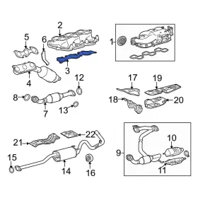 171760p030 Toyota Oe For Tacoma 2012-2015 Fuel Injection Plenum Gasket